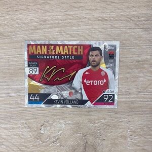 Man of the Match Signature Style Trading Card. Kevin Volland. AS Monaco FC